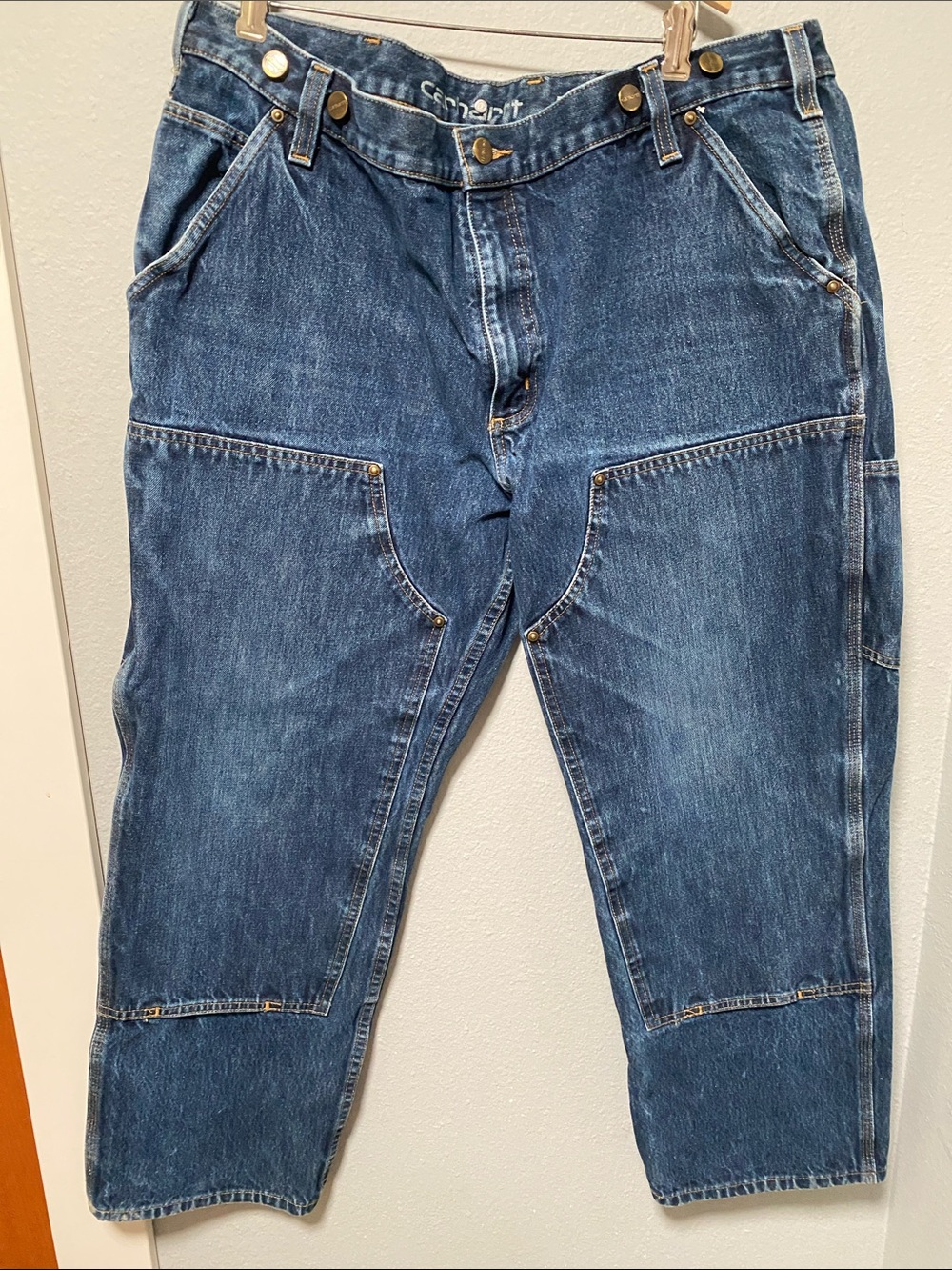 Carhartt Men's Indigo Relaxed Carpenter Jeans